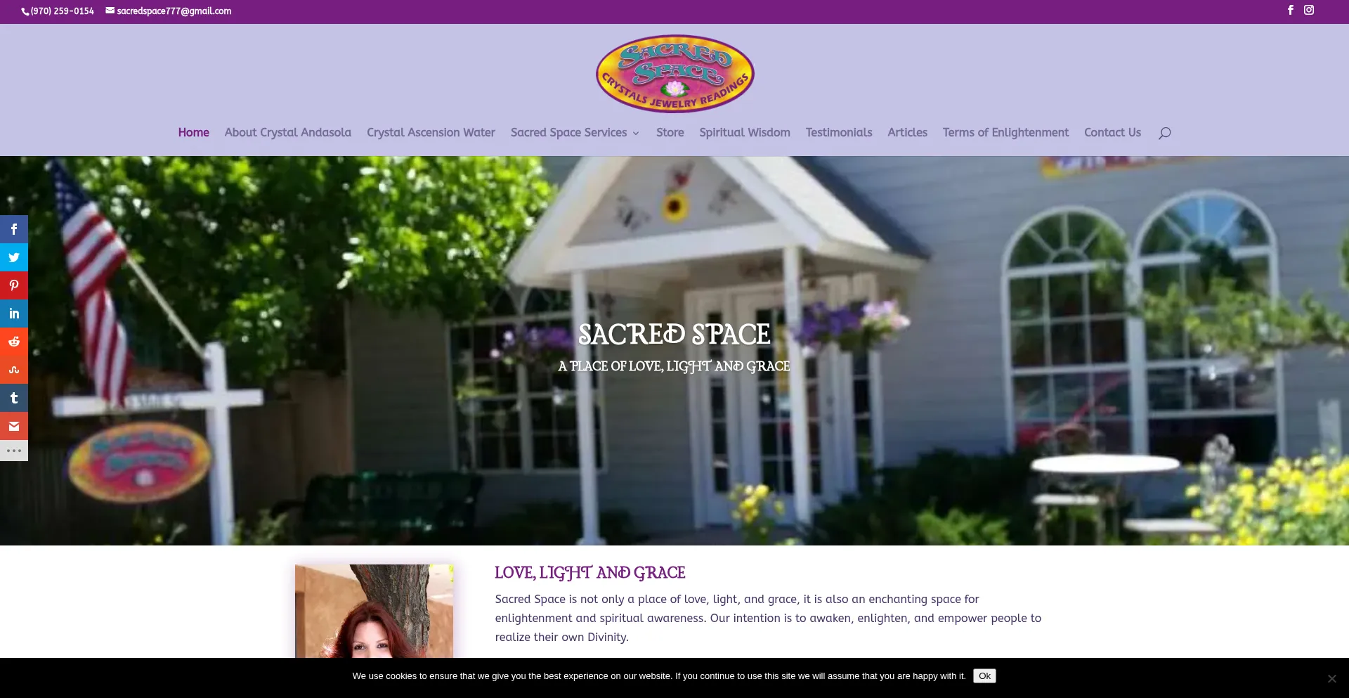 Sacredspacedurango.com Screenshot