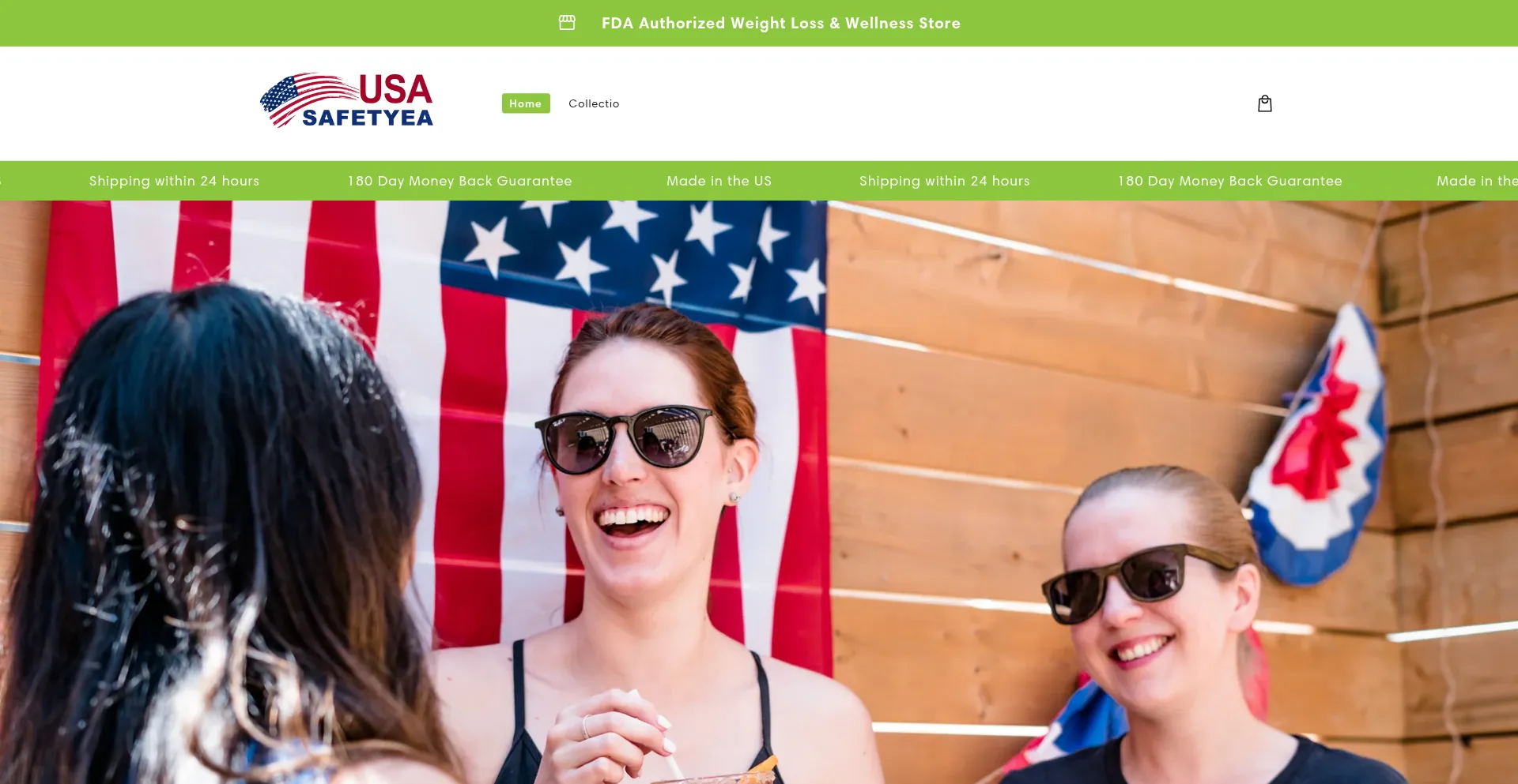 Website screenshot of Safetyea.com