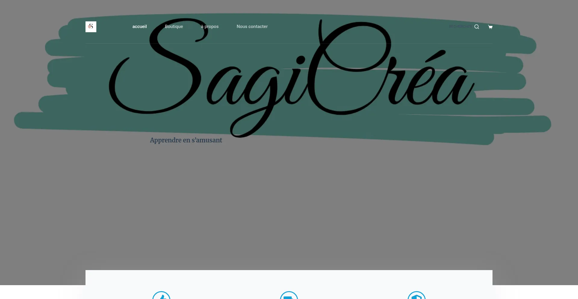 Website screenshot of Sagicrea.com