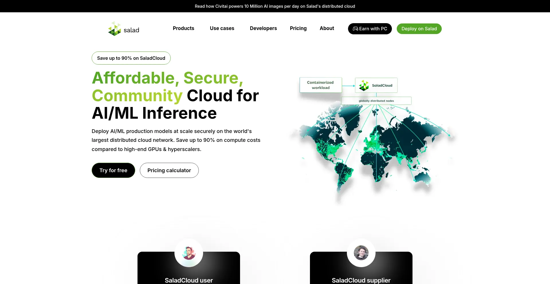 Salad.com Screenshot