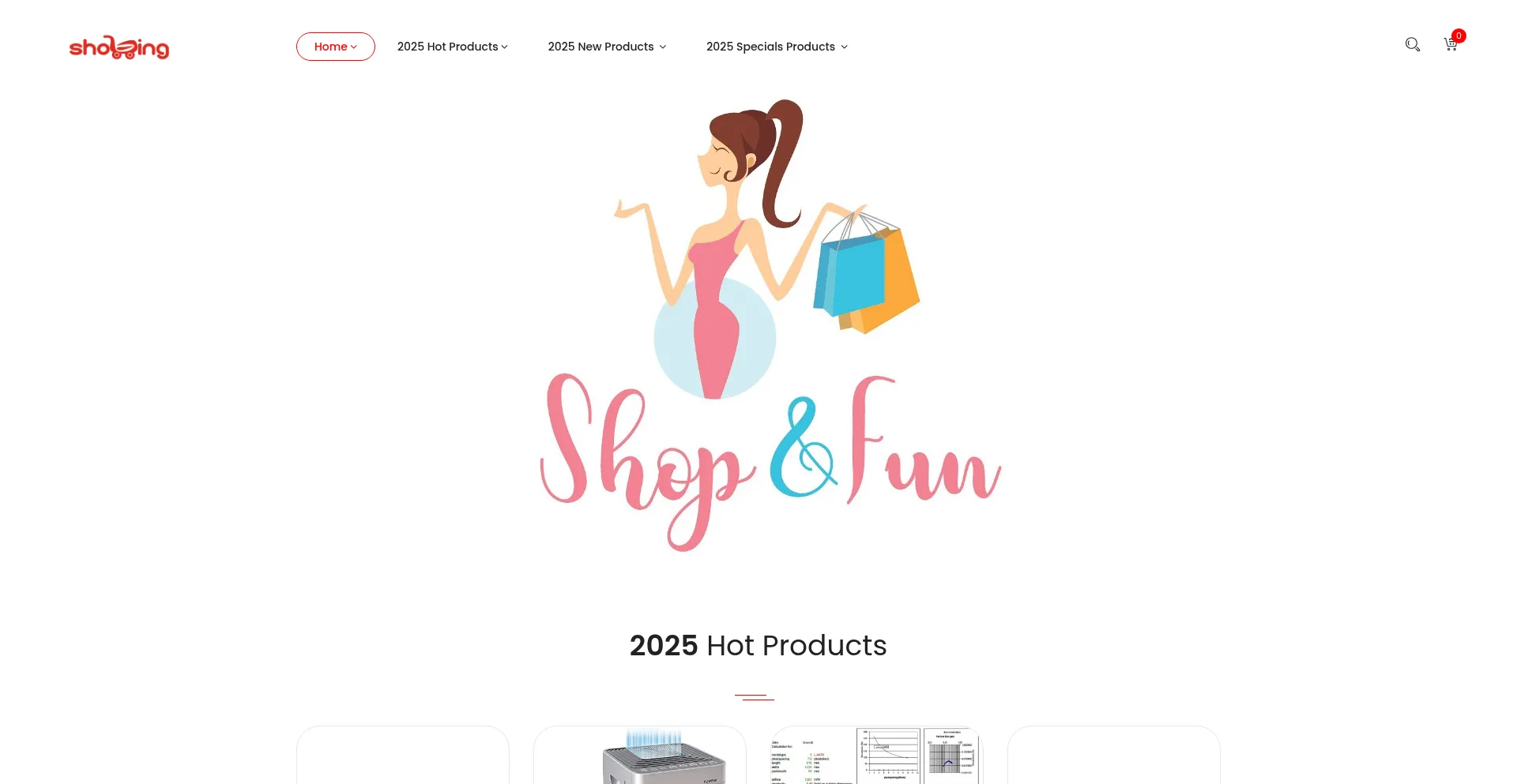 Website screenshot of Sale.shopping-55.top