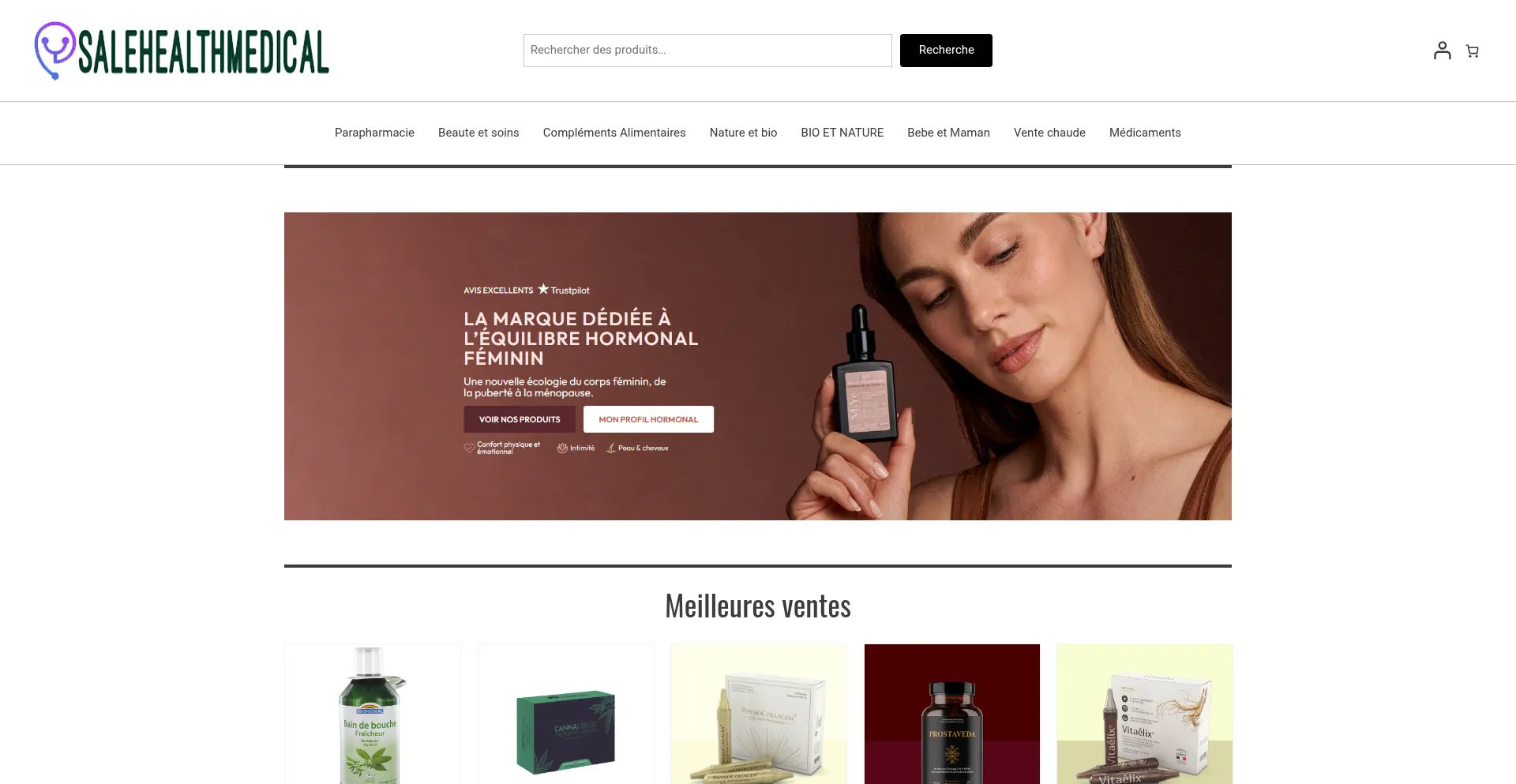 Website screenshot of Salehealthmedical.com