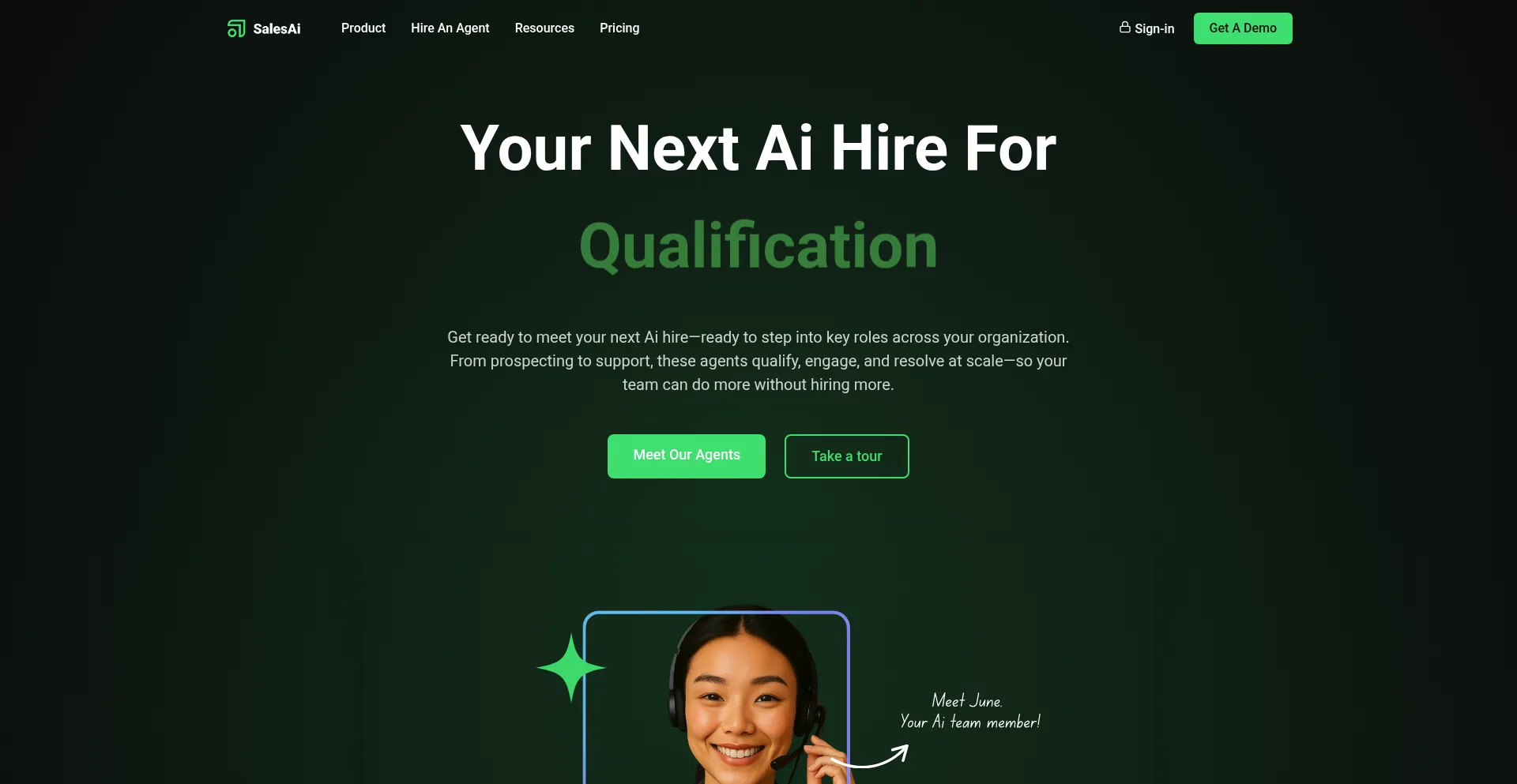 Salesai.com Screenshot