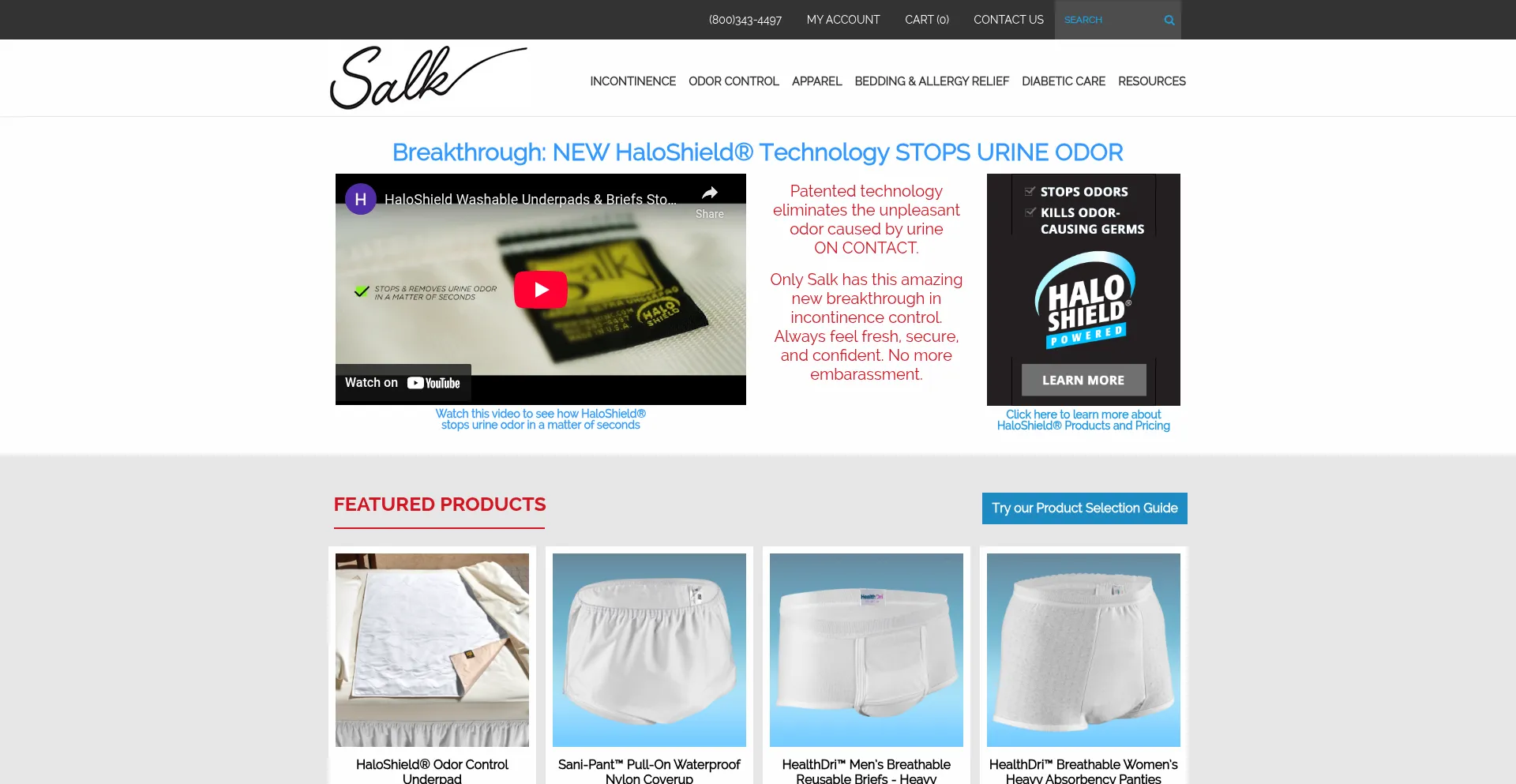 Website screenshot of Salkinc.com