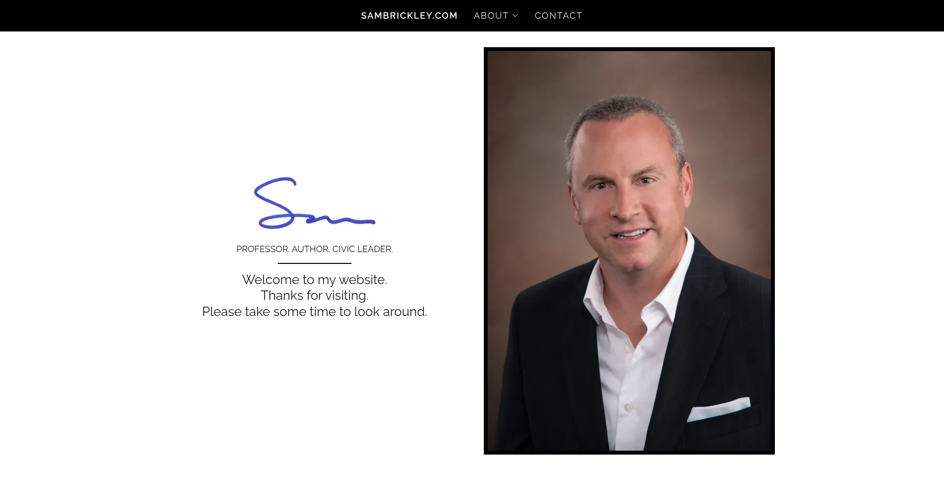 Sambrickley.com Screenshot