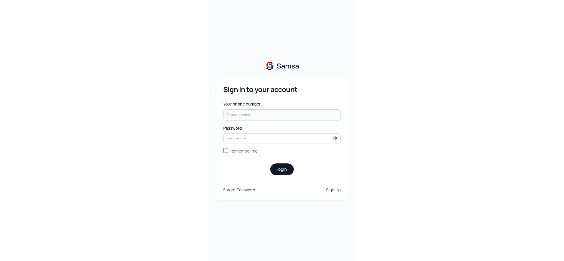 Website screenshot of Samsa.pro