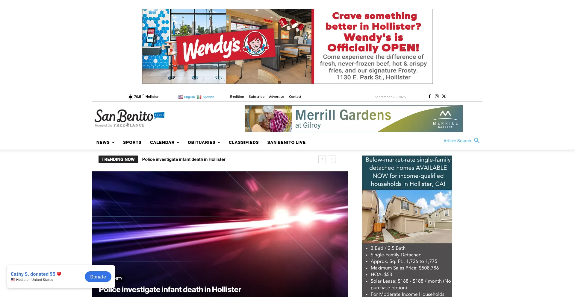 Sanbenito.com Screenshot