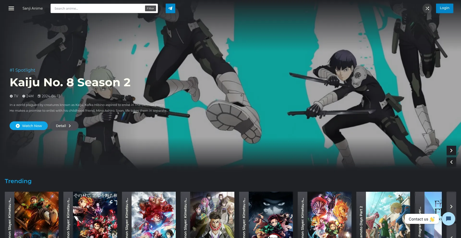 Sanjianime.com Screenshot