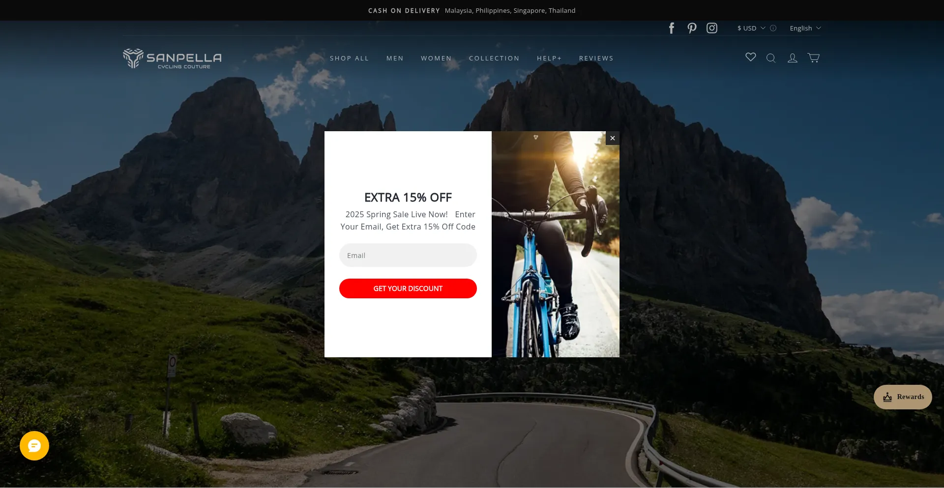 Website screenshot of Sanpella.cc