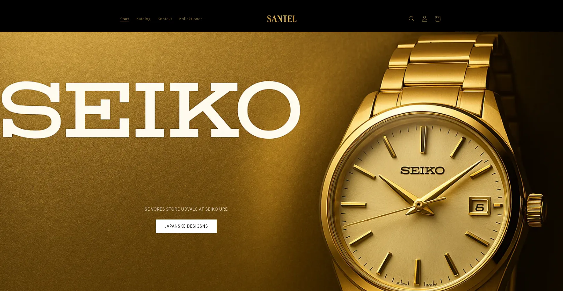 Website screenshot of Santel.dk