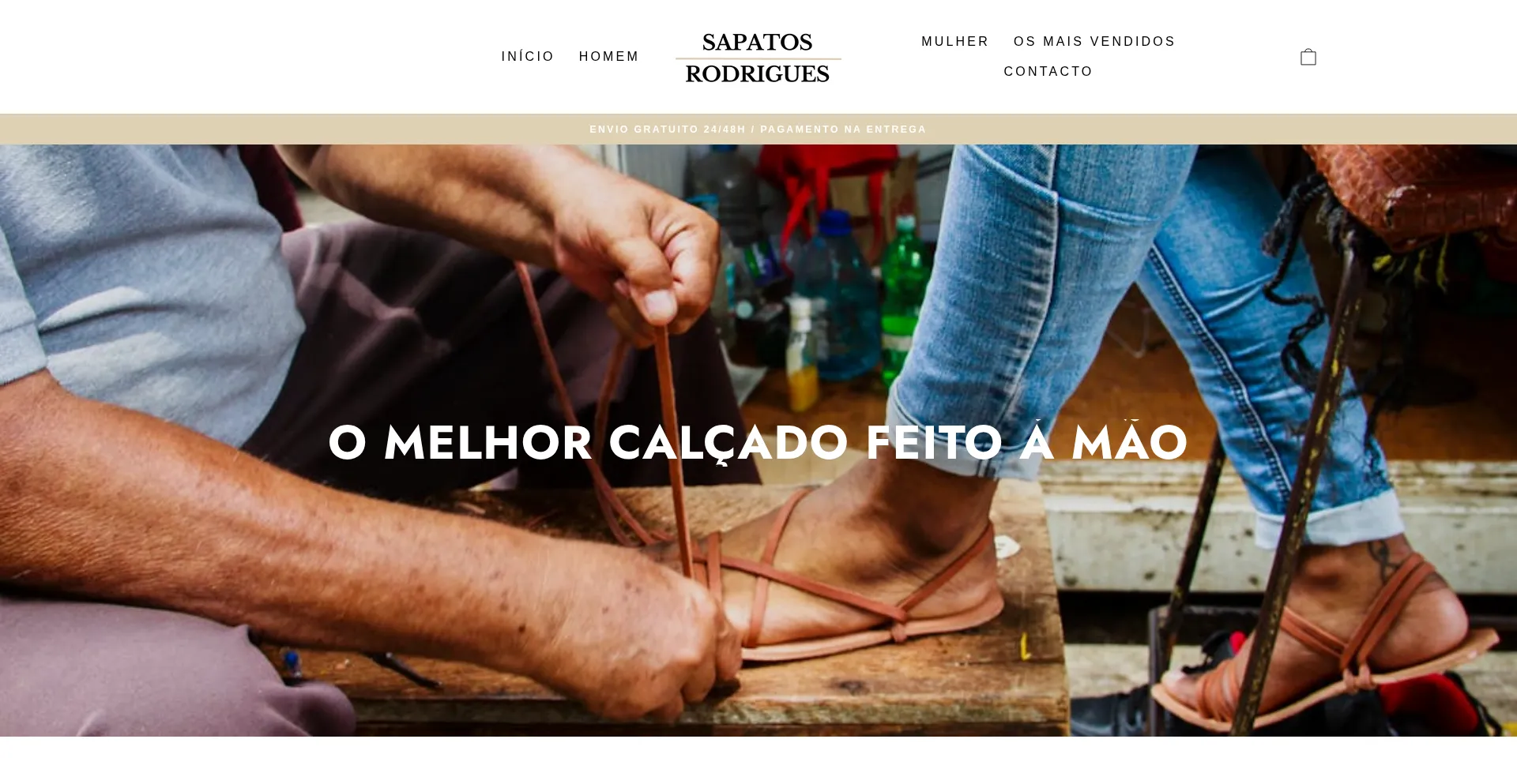 Sapatosrodrigues.com Screenshot