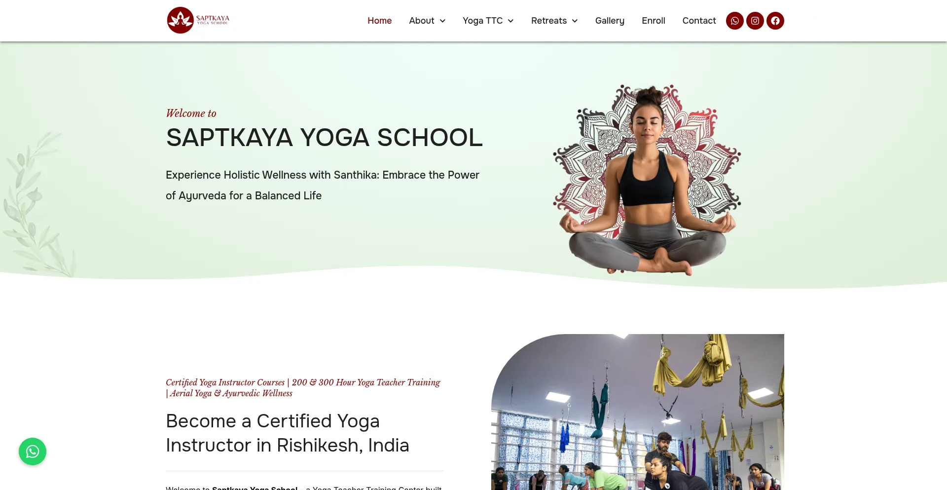 Saptkayayogaschool.com