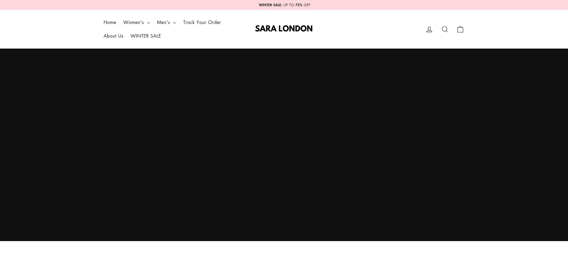 Website screenshot of Sara-london.com