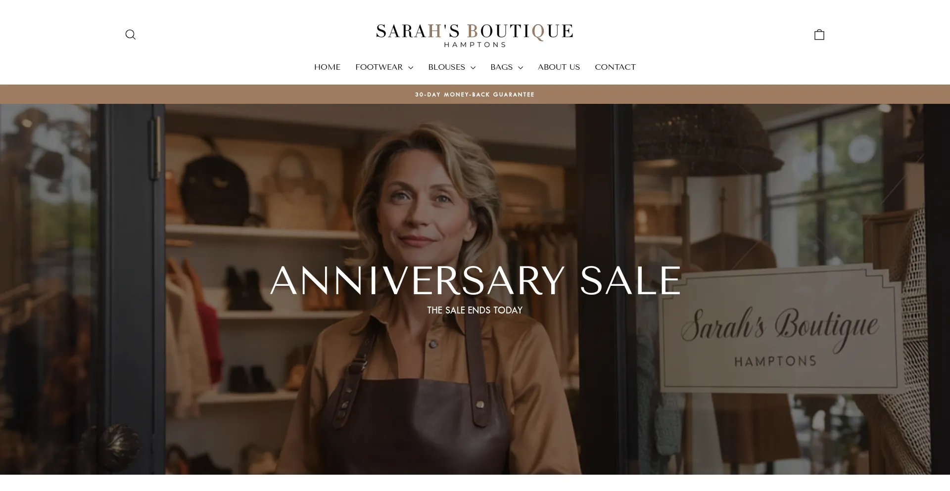Sarahsboutique-hamptons.com Screenshot
