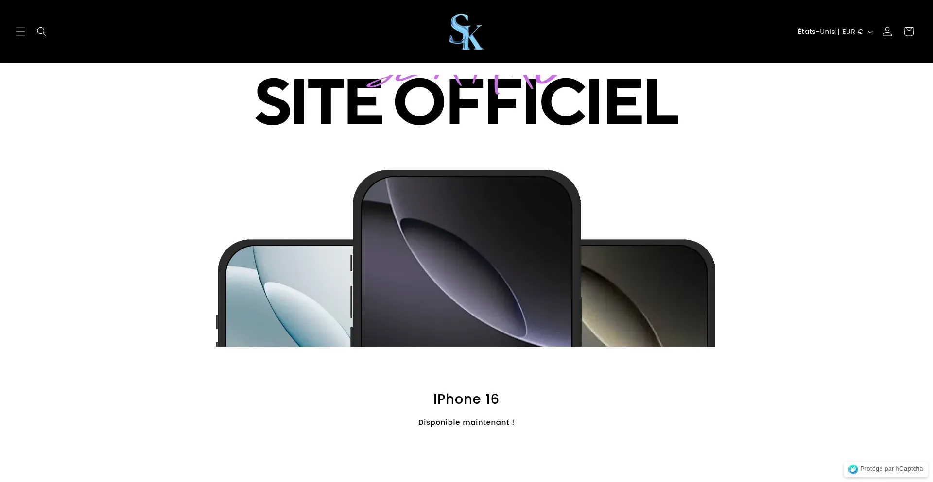 Website screenshot of Sareka.fr