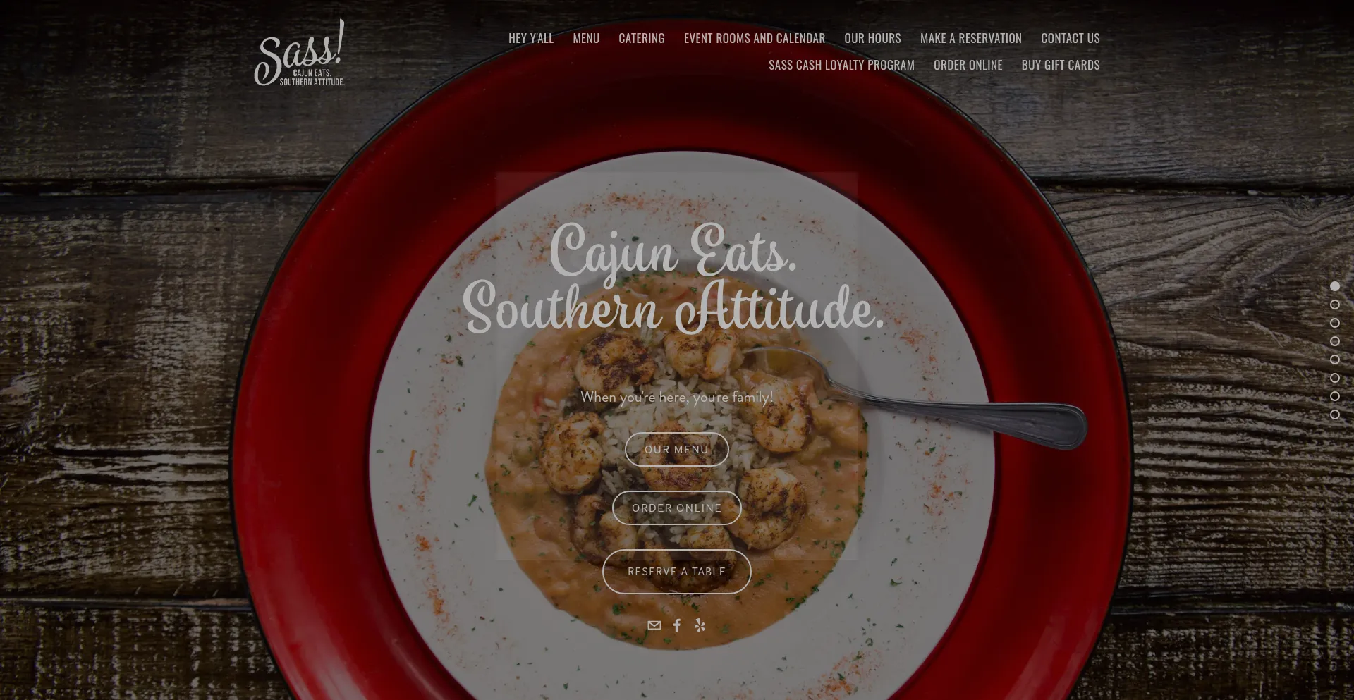 Website screenshot of Sassthomasville.com