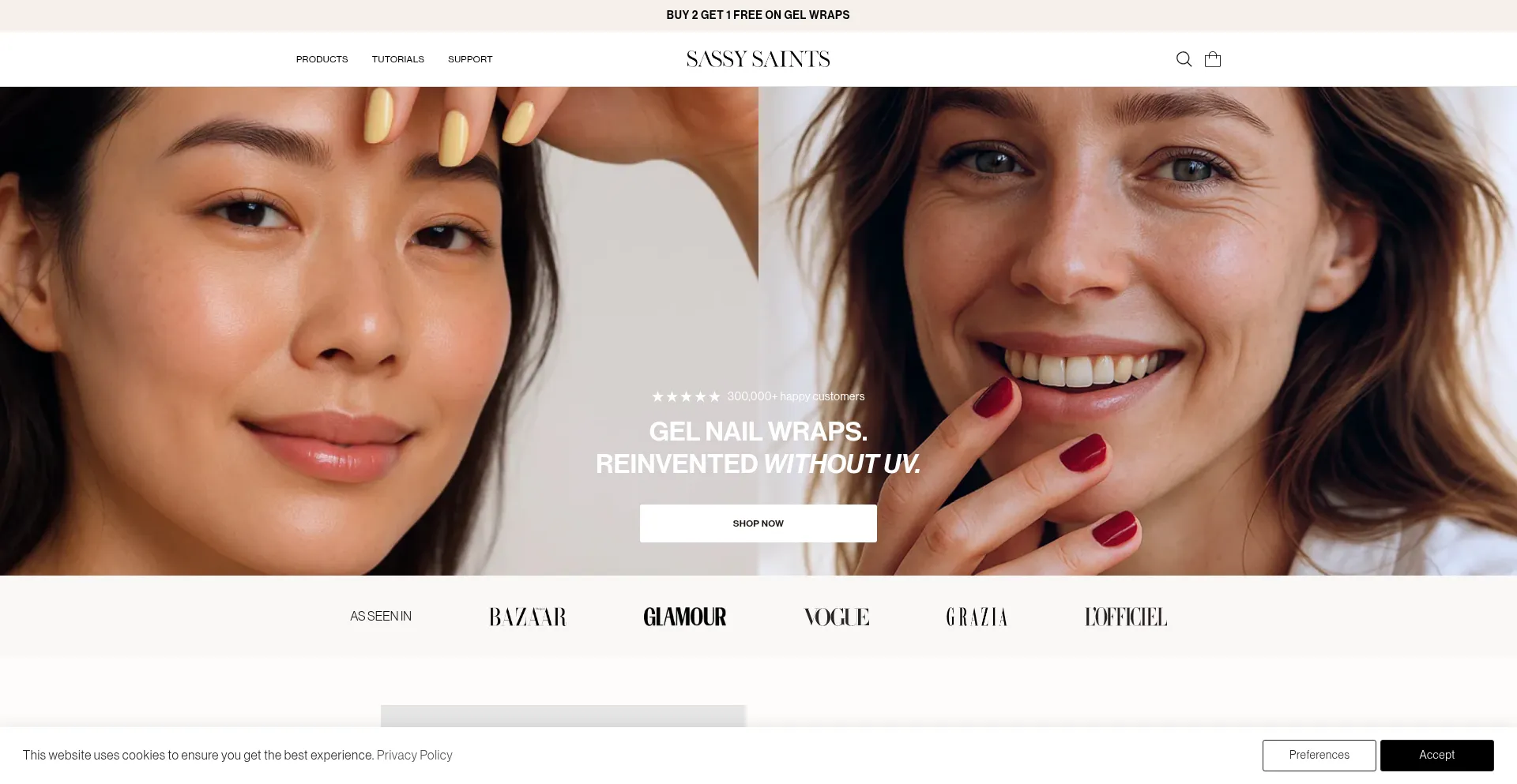 Sassysaints.com Screenshot