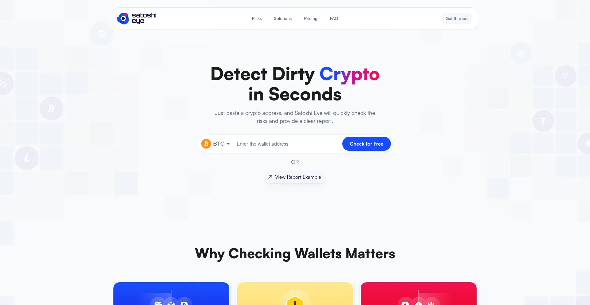Satoshieye.com Screenshot