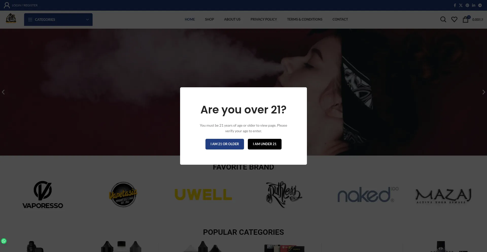 Saudivapeshop.com Screenshot