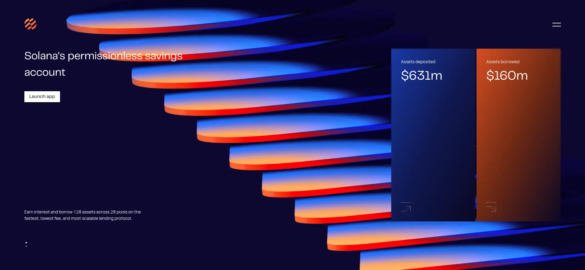 Website screenshot of Save.finance