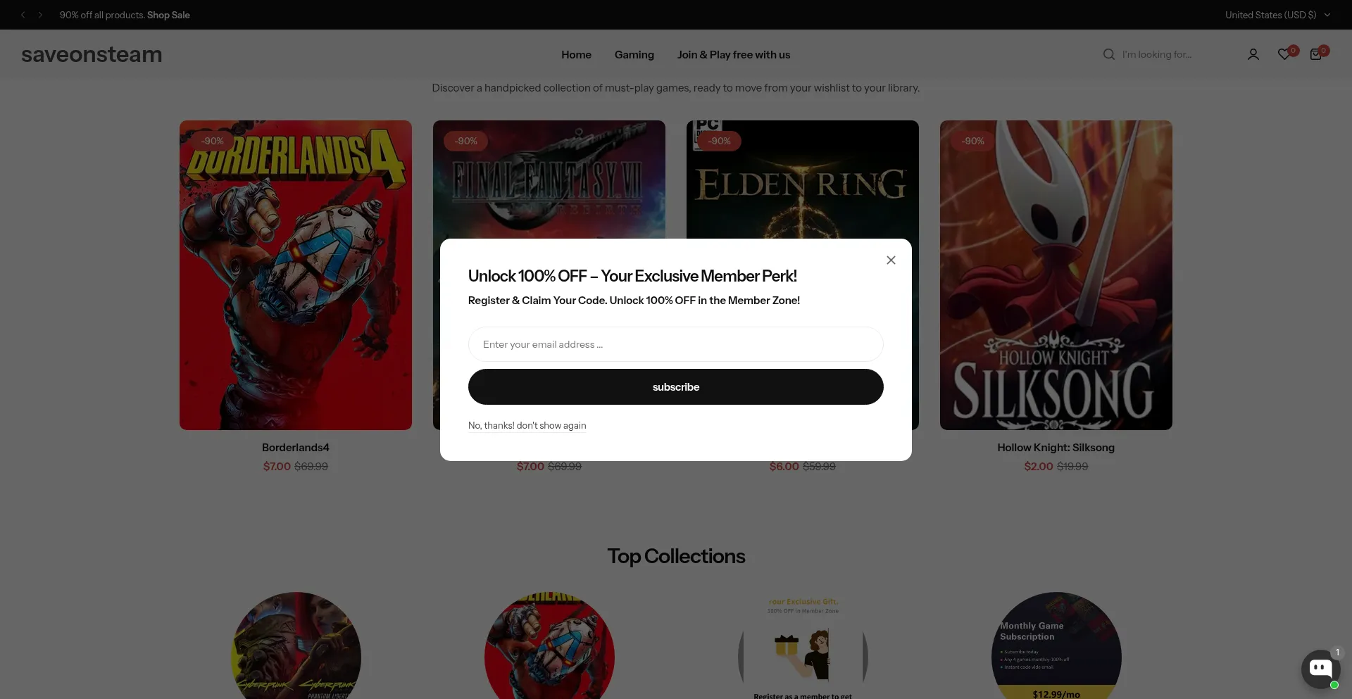 Saveonsteam.com Screenshot