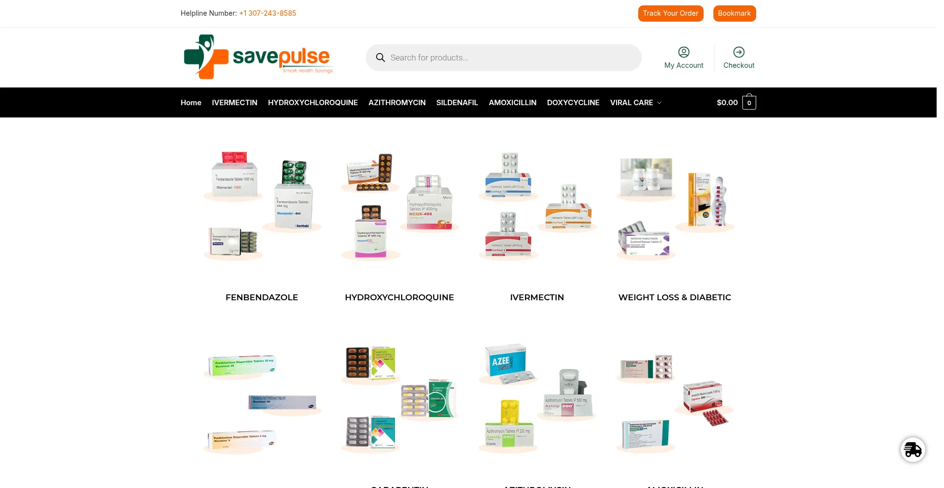Website screenshot of Savepulse.us