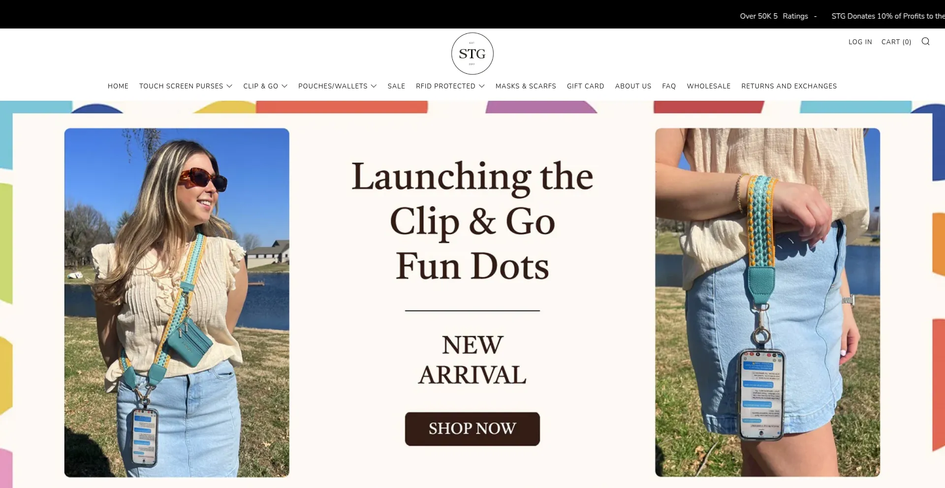 Website screenshot of Savethegirls.com