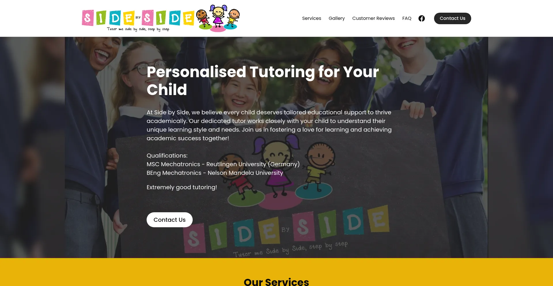 Sbstutor.co.za Screenshot