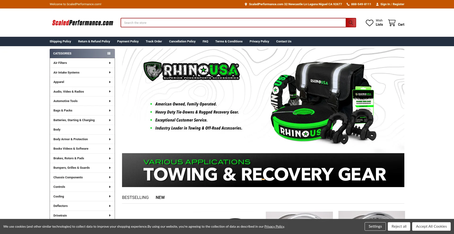 Website screenshot of Scaledperformance.com