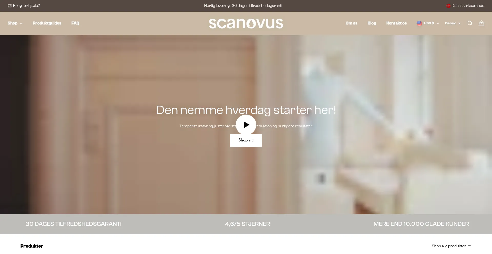 Website screenshot of Scanovus.com