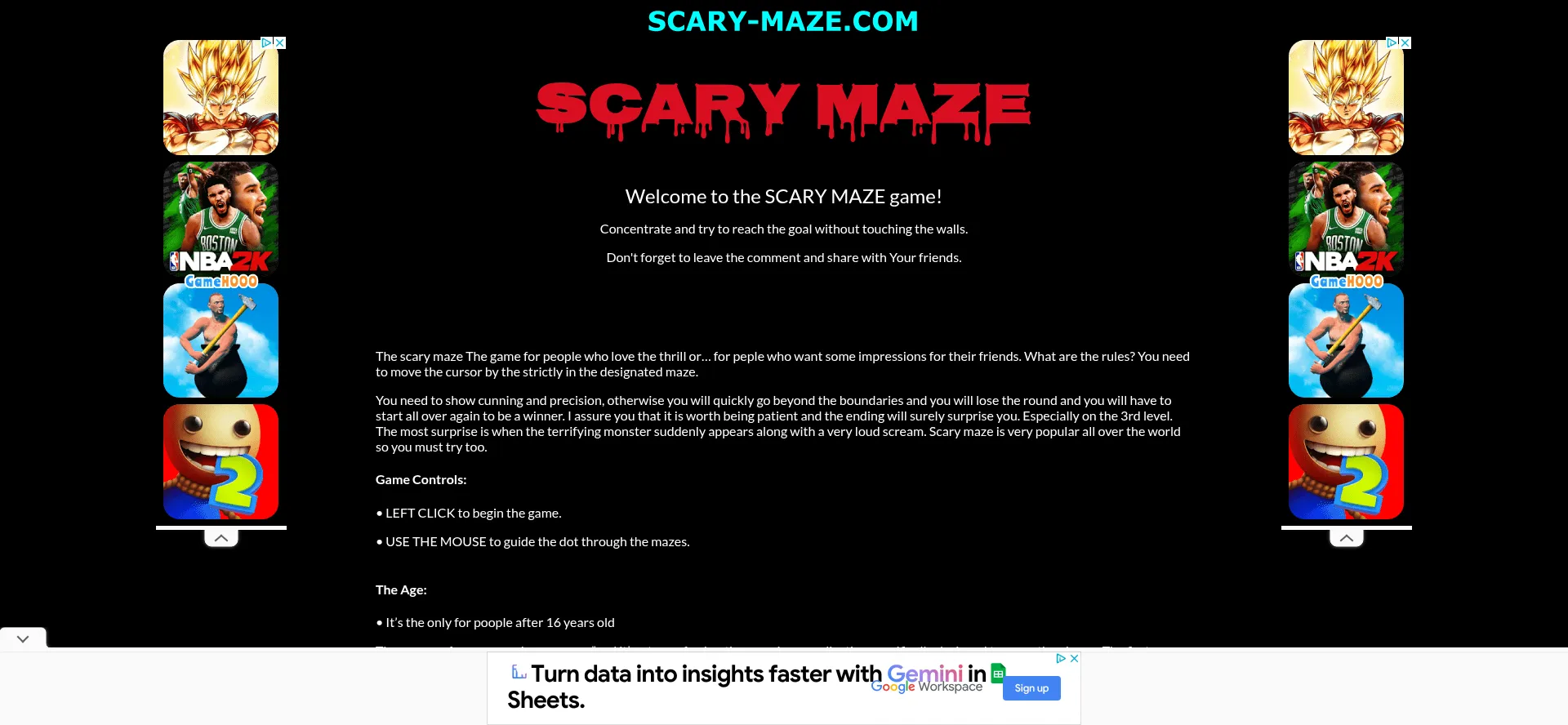 Scary-maze.com