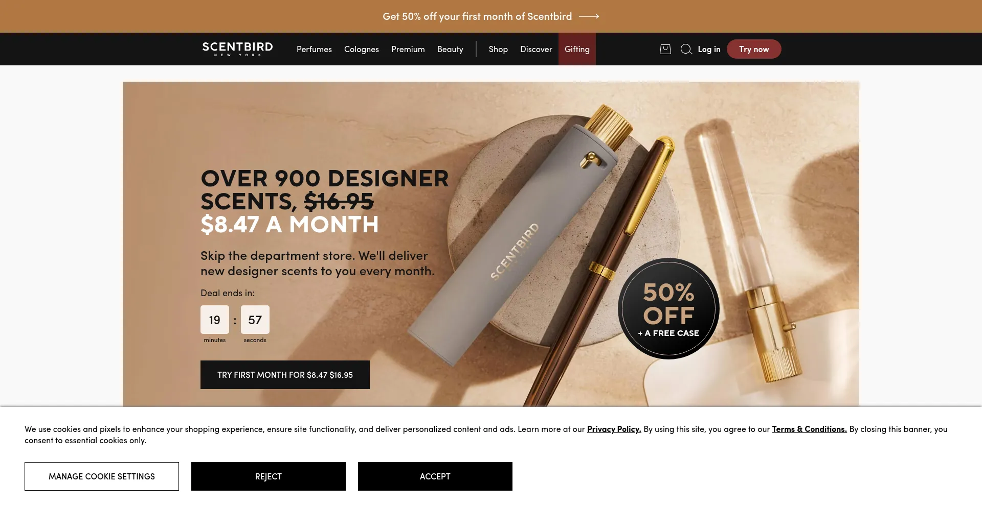 Scentbird.com Screenshot