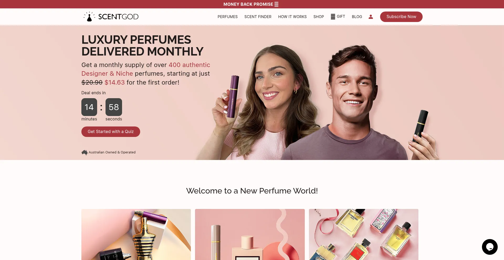 Scentgod.com.au Screenshot