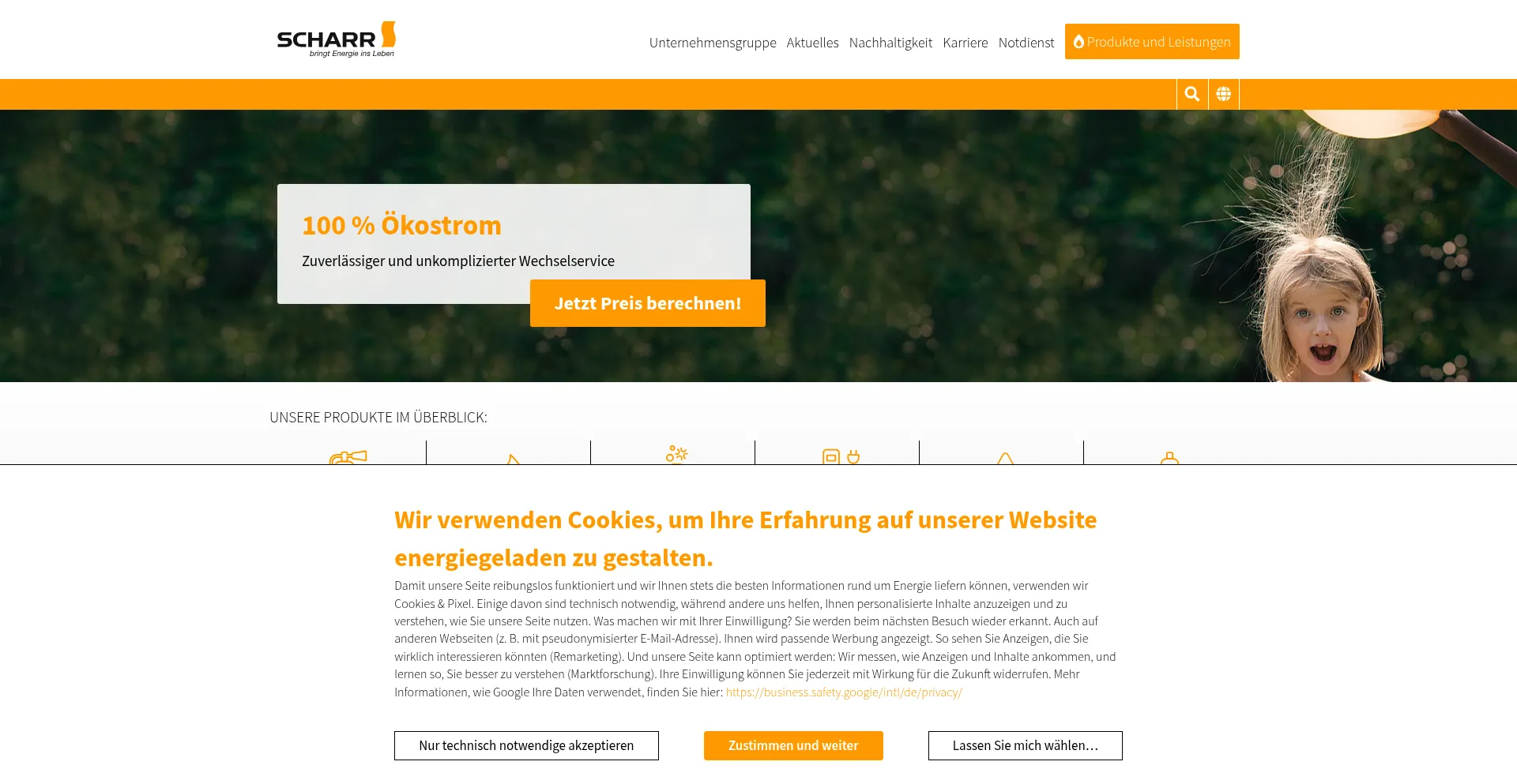 Scharr.de Screenshot