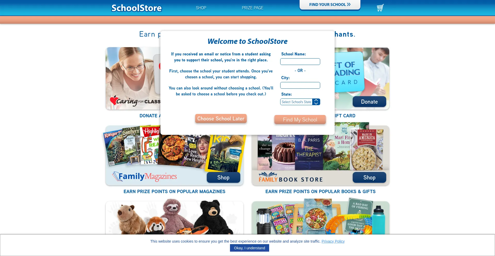 Schoolstore.com Screenshot
