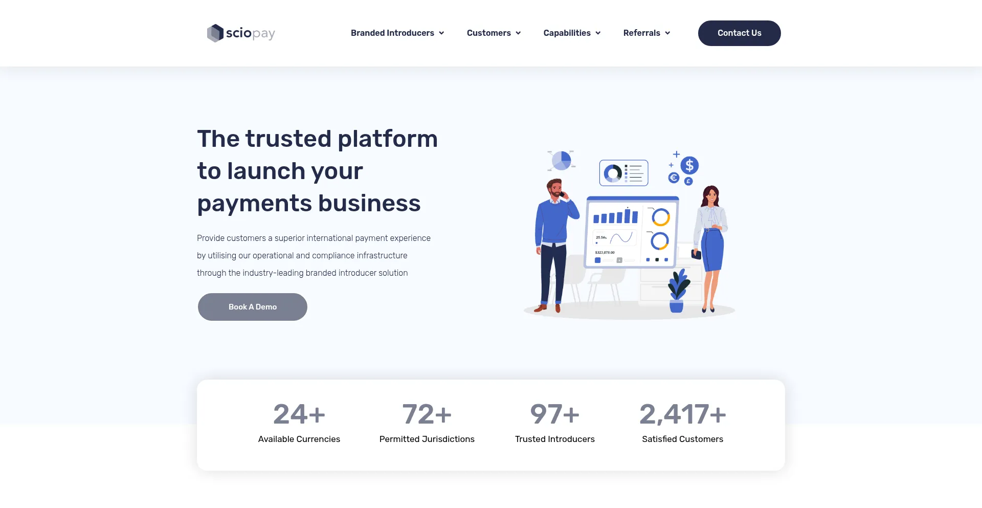 Website screenshot of Sciopay.co