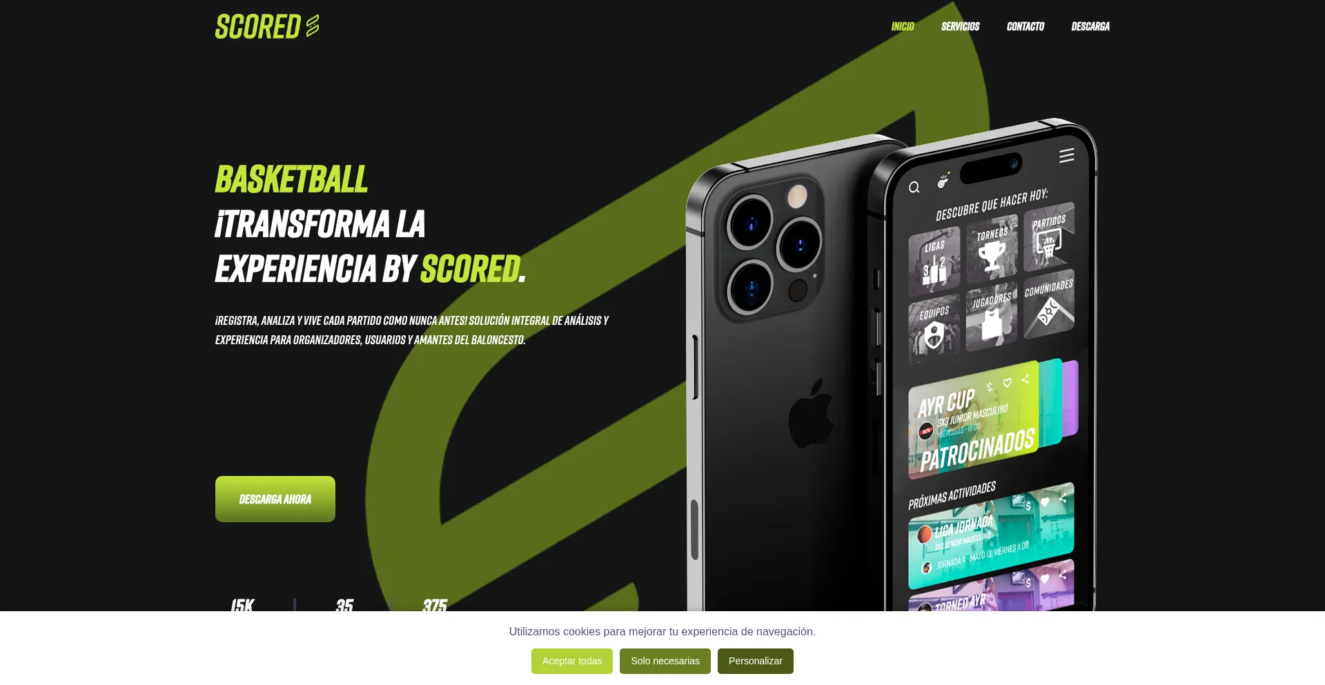 Scored.es Screenshot