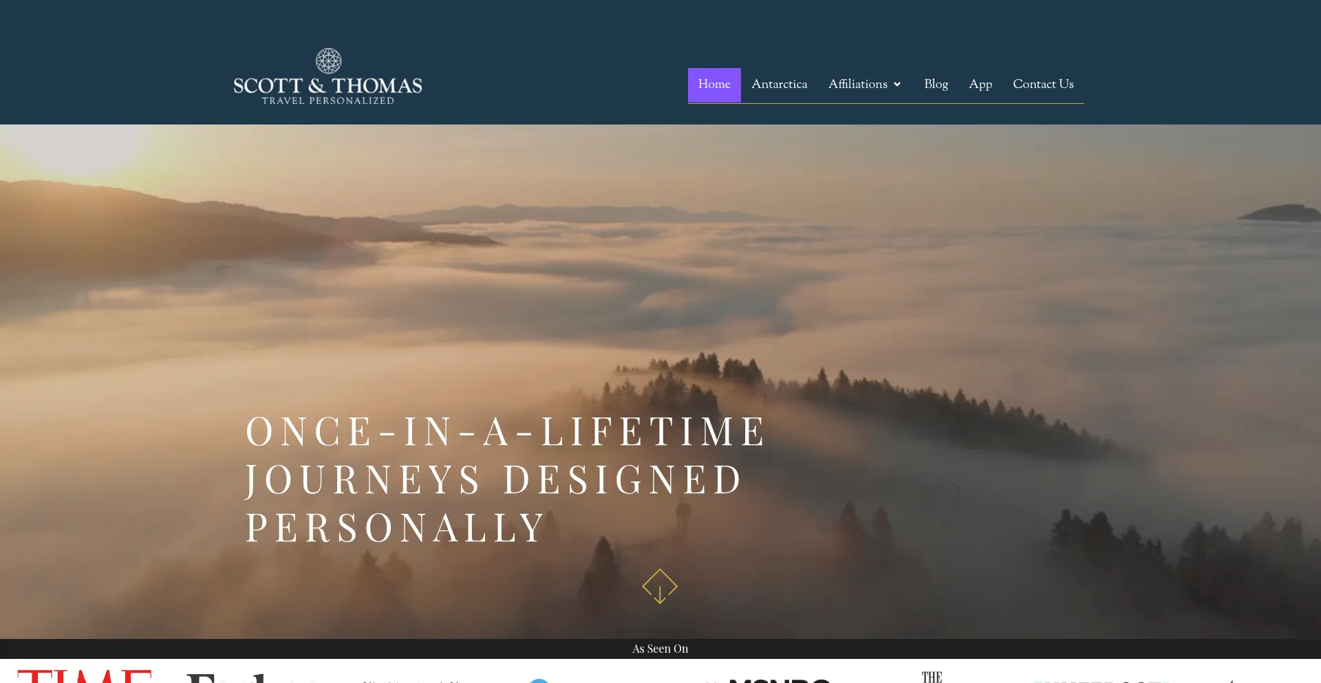 Website screenshot of Scottandthomas.com