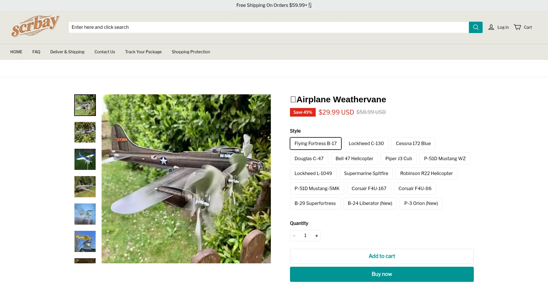 Website screenshot of Scrbay.com