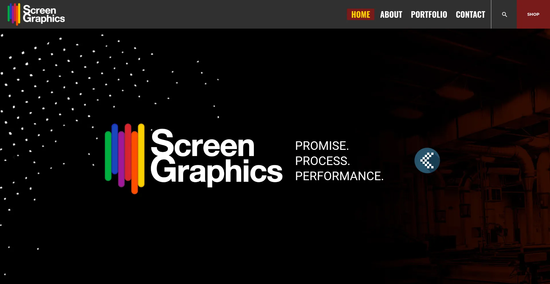 Website screenshot of Screen-graphics.com