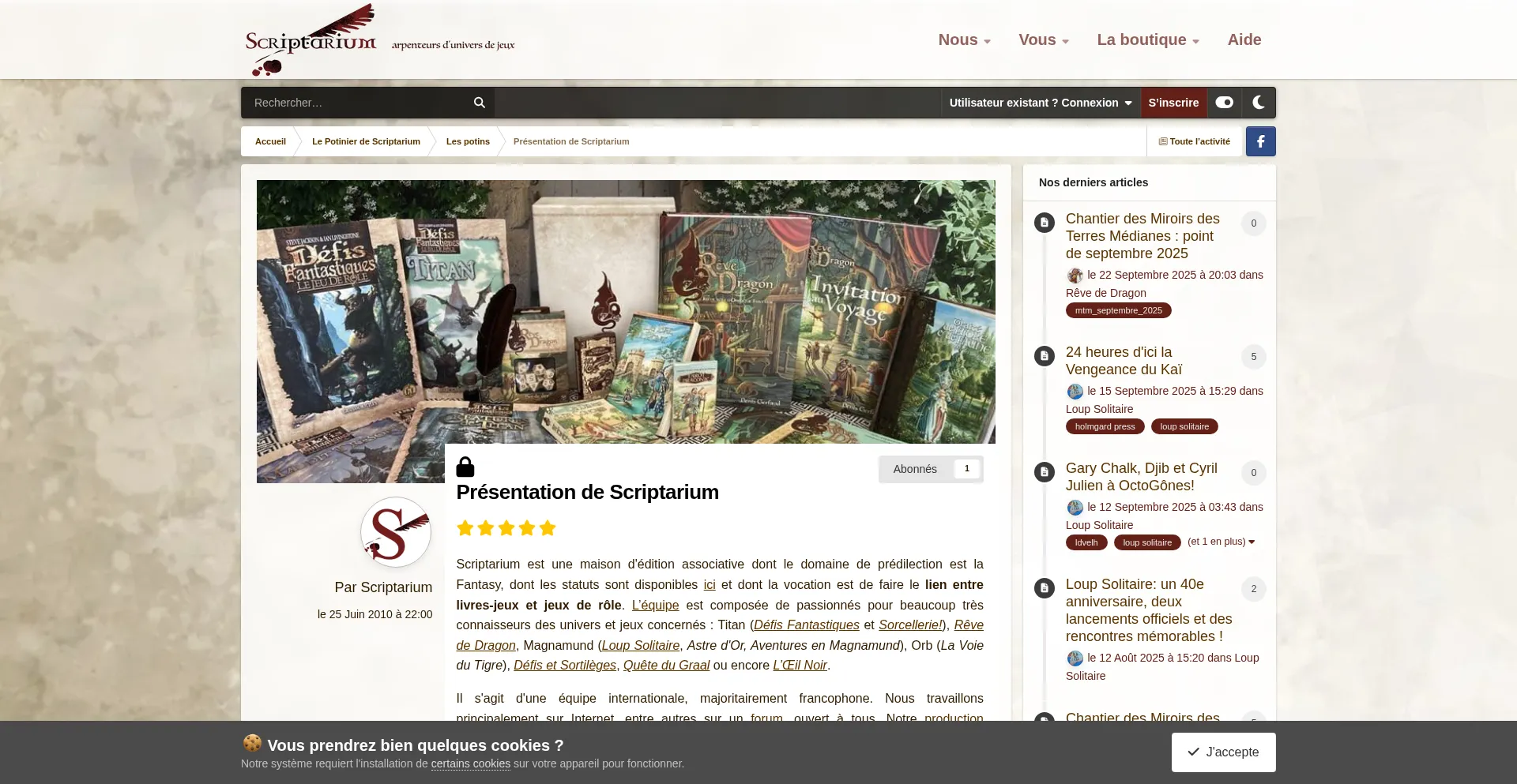 Scriptarium.org Screenshot