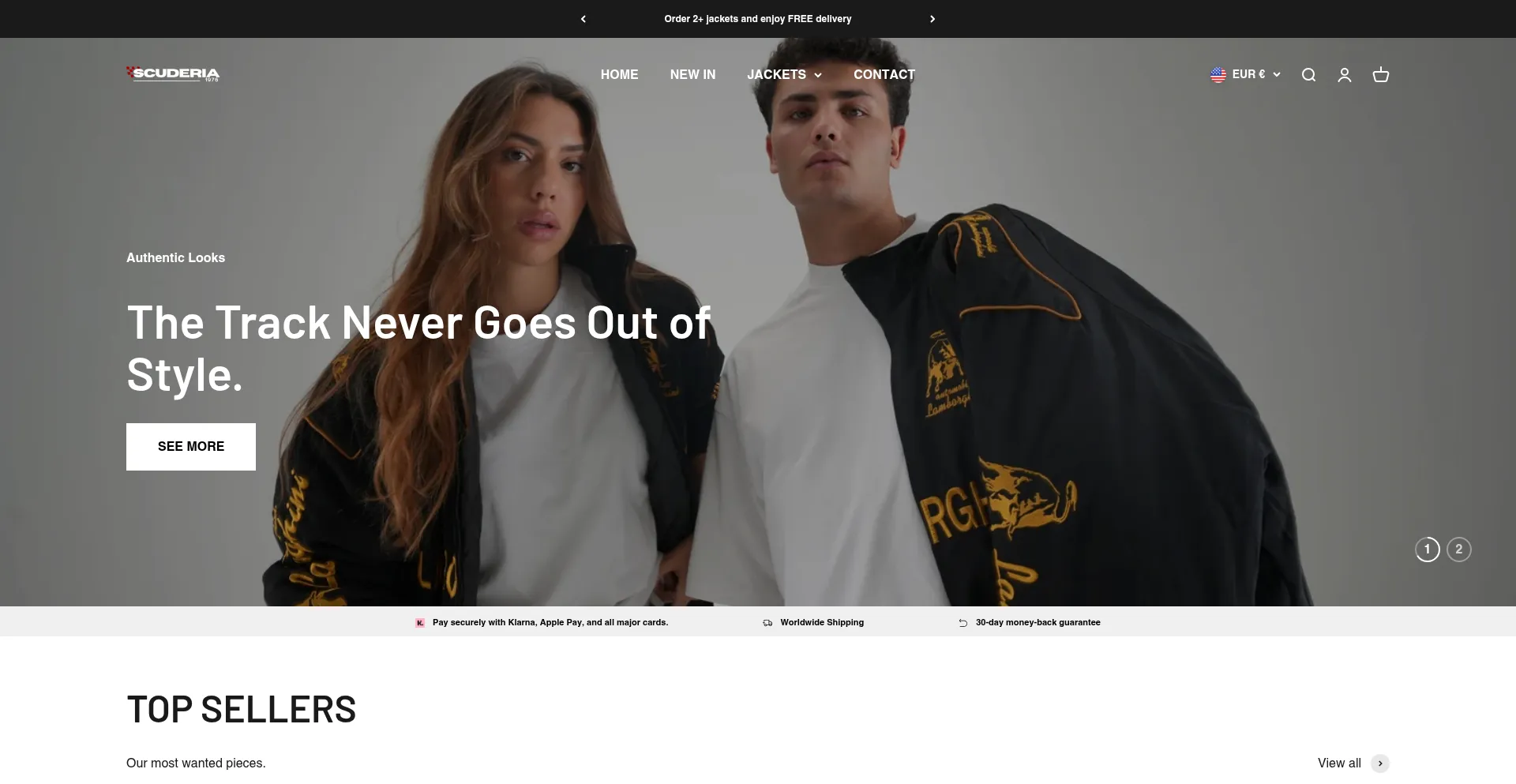 Website screenshot of Scuderia1976.com