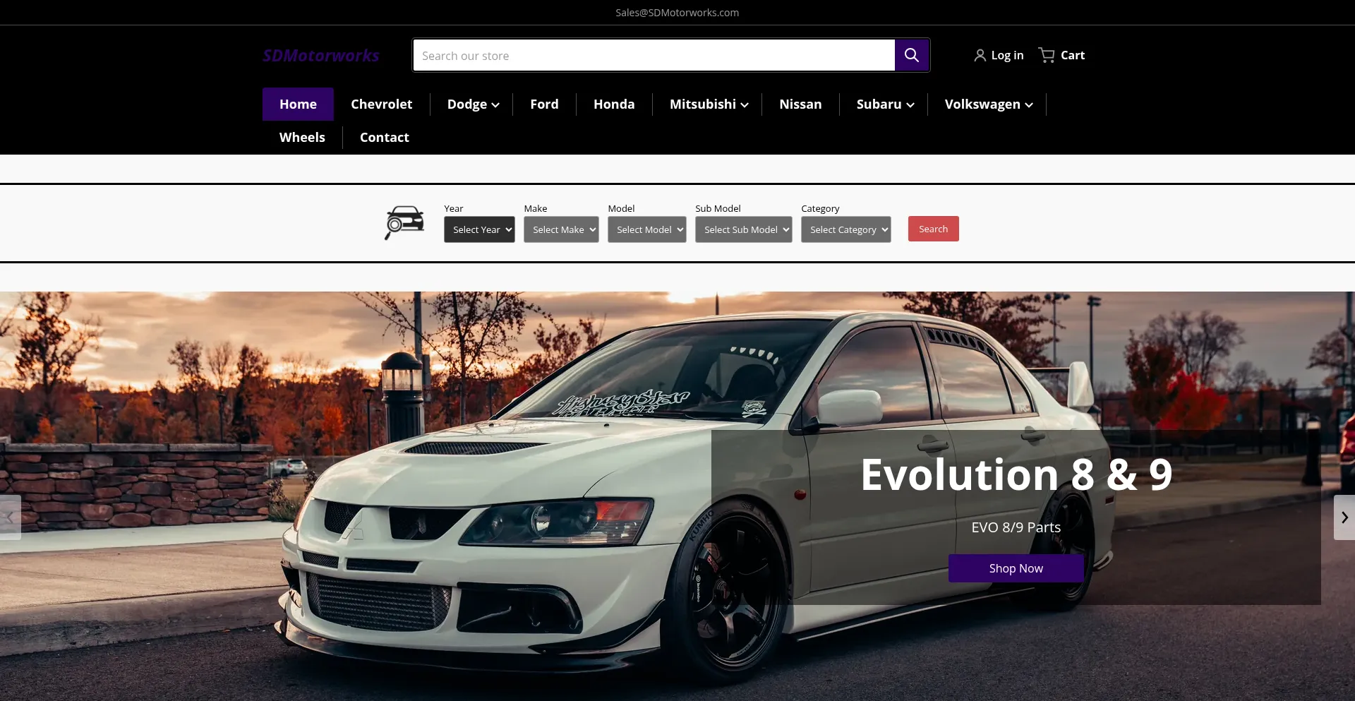 Sdmotorworks.com Screenshot