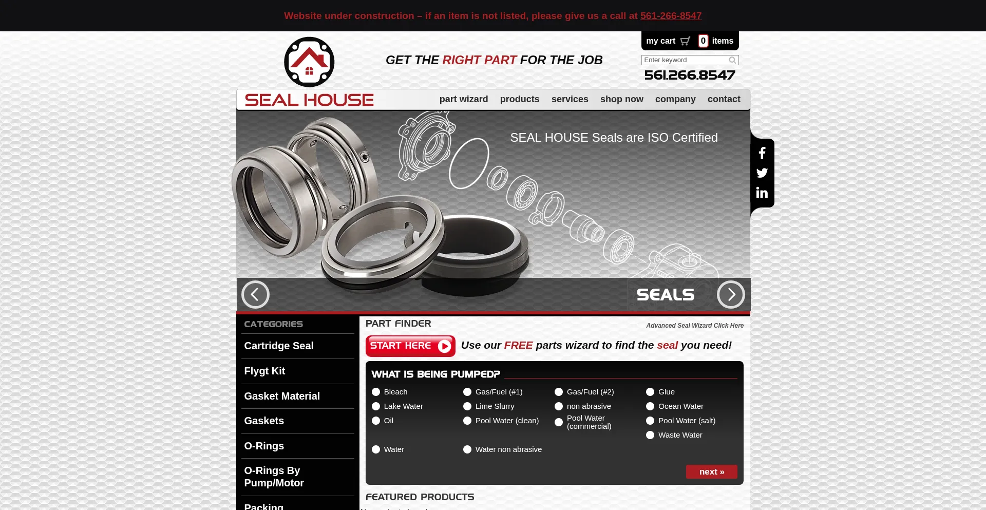 Website screenshot of Sealhouseusa.com