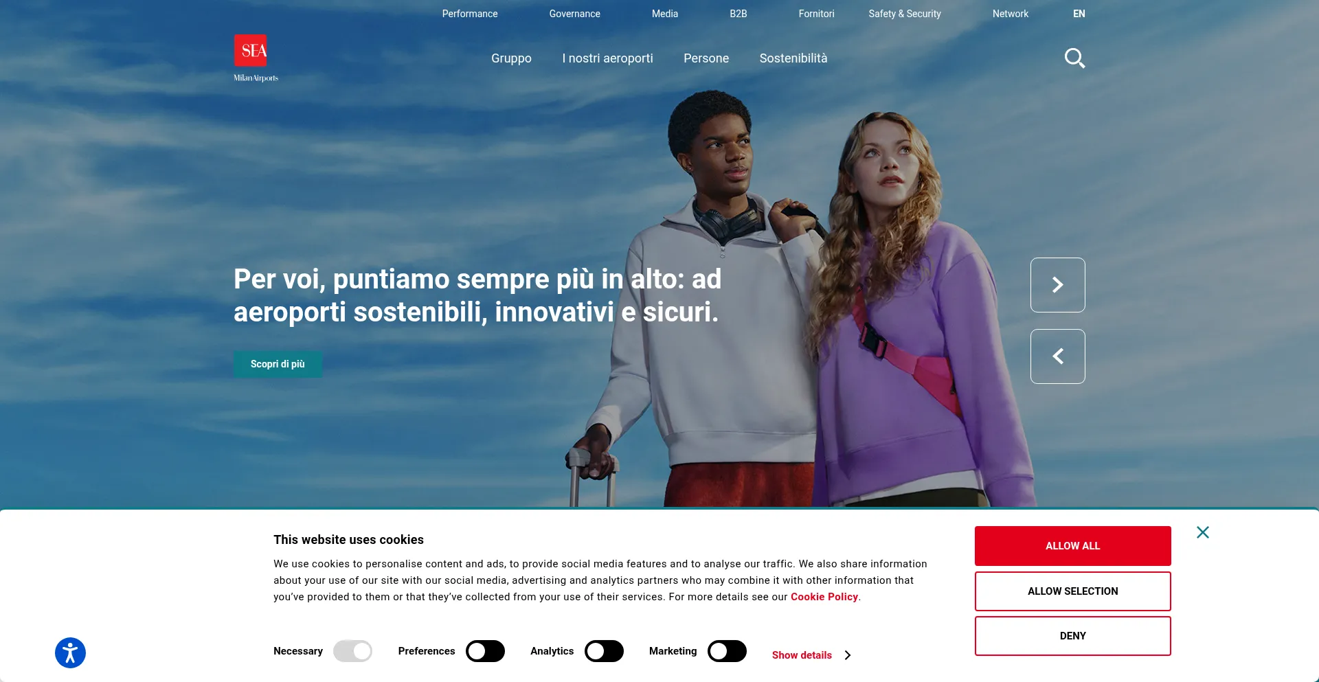 Website screenshot of Seamilano.eu