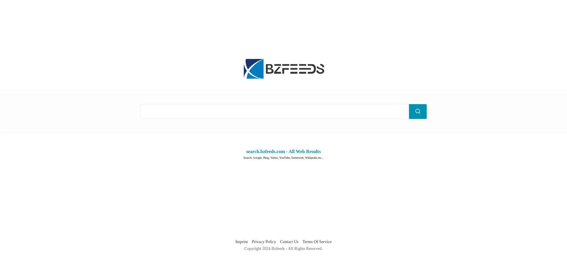 Website screenshot of Search.bzfeeds.com
