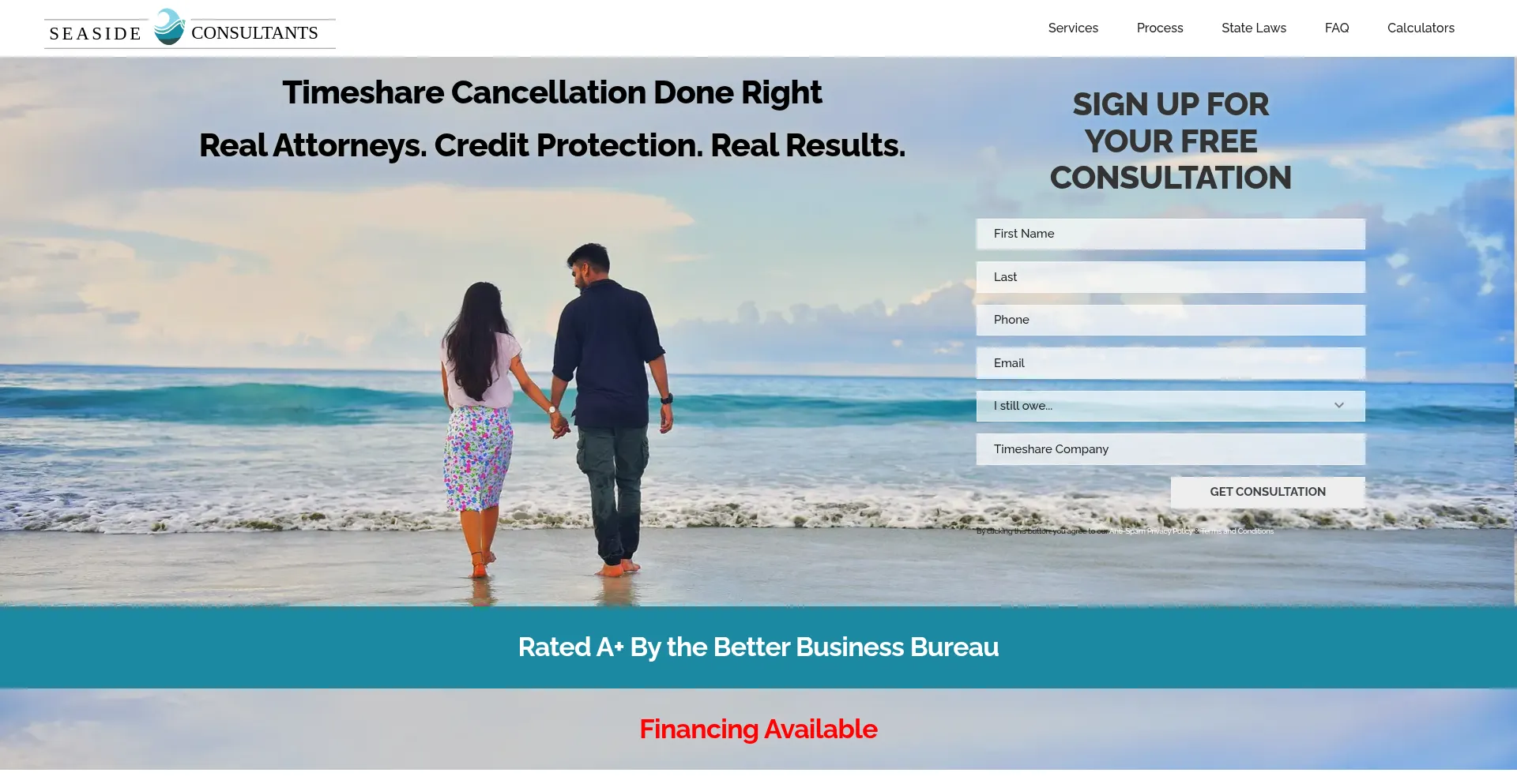 Website screenshot of Seasideconsultants.com