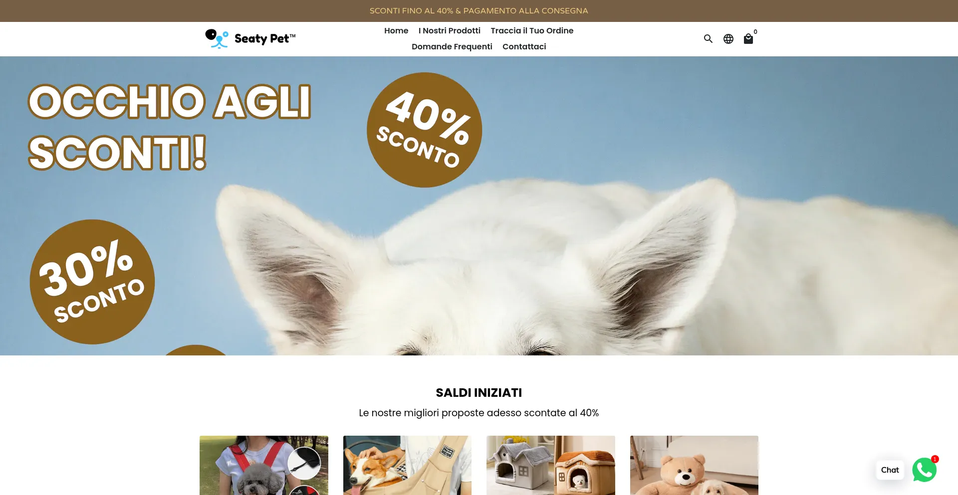 Website screenshot of Seatypet.com