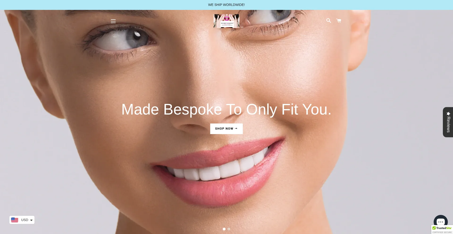 Secretveneers.com Screenshot