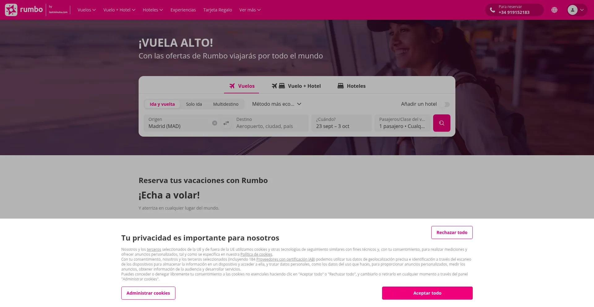 Secure.rumbo.es Screenshot